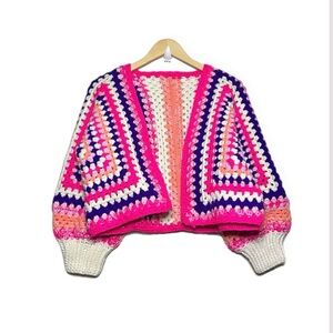 Hexagon Crochet Cardigan